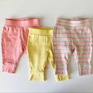 Set of 3 baby pants - 0-3m